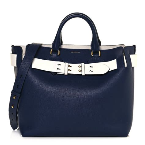 BURBERRY Marais Calfskin Medium Belt Bag Regency Blue 